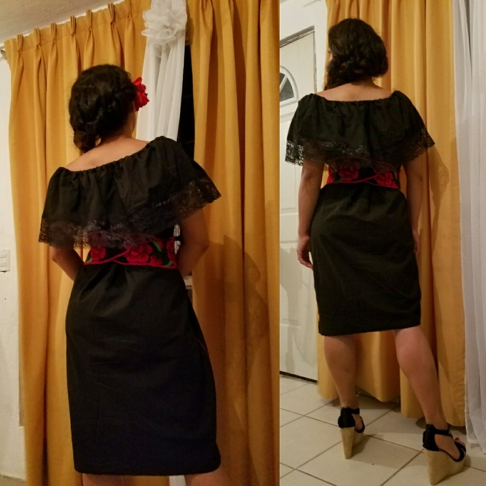SOLD* Mexican Embroidered Dress_Belt CRAZY SALE! - Picture 3 of 8
